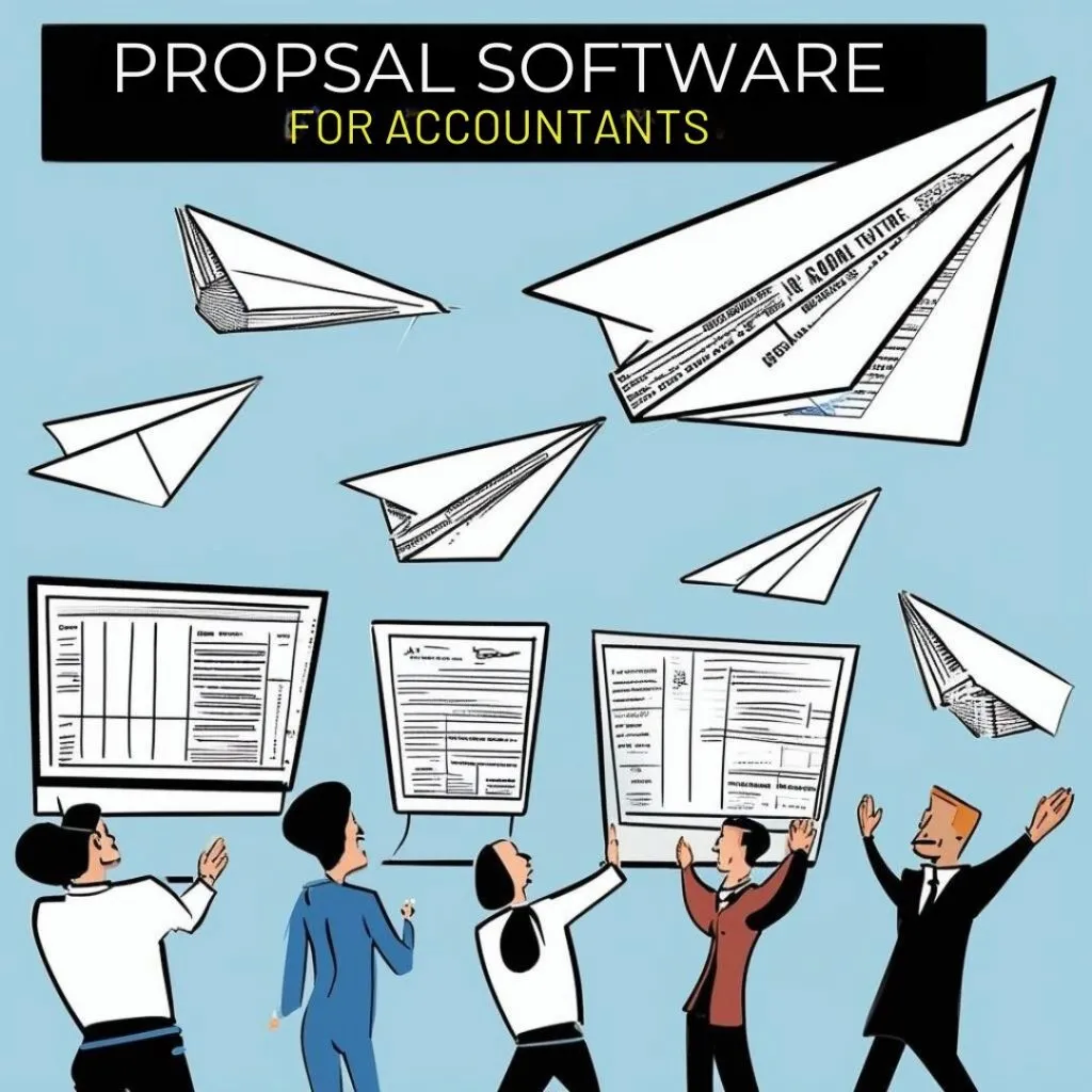 Proposal Software for Accountants cartoon