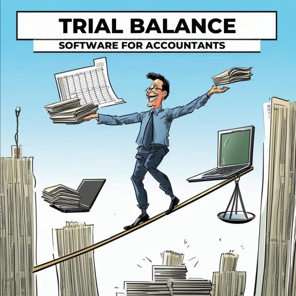 trial balance software for accountants cartoon